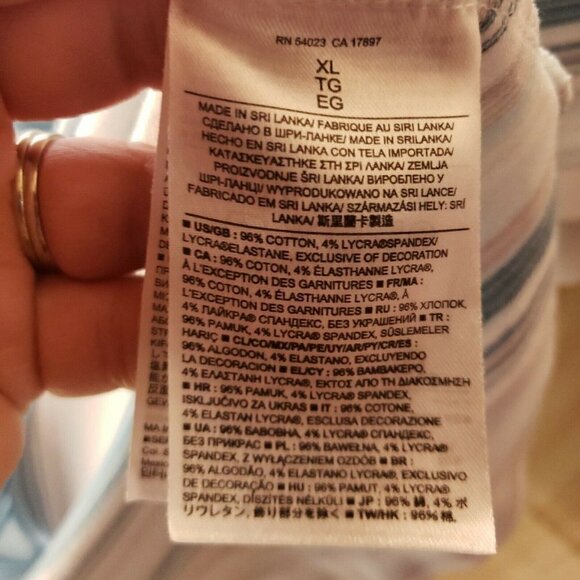 Banana Republic Mens Striped Knit Polo XL - Picture 5 of 5